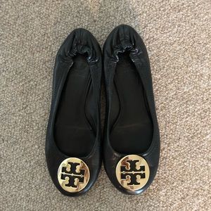 Black Tory Burch Flats